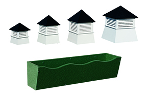 A series of larger cupolas